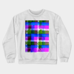 Painted Plaid Crewneck Sweatshirt